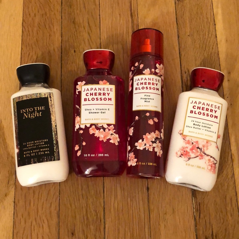 Japanese Cherry Blossom set and Into the Night